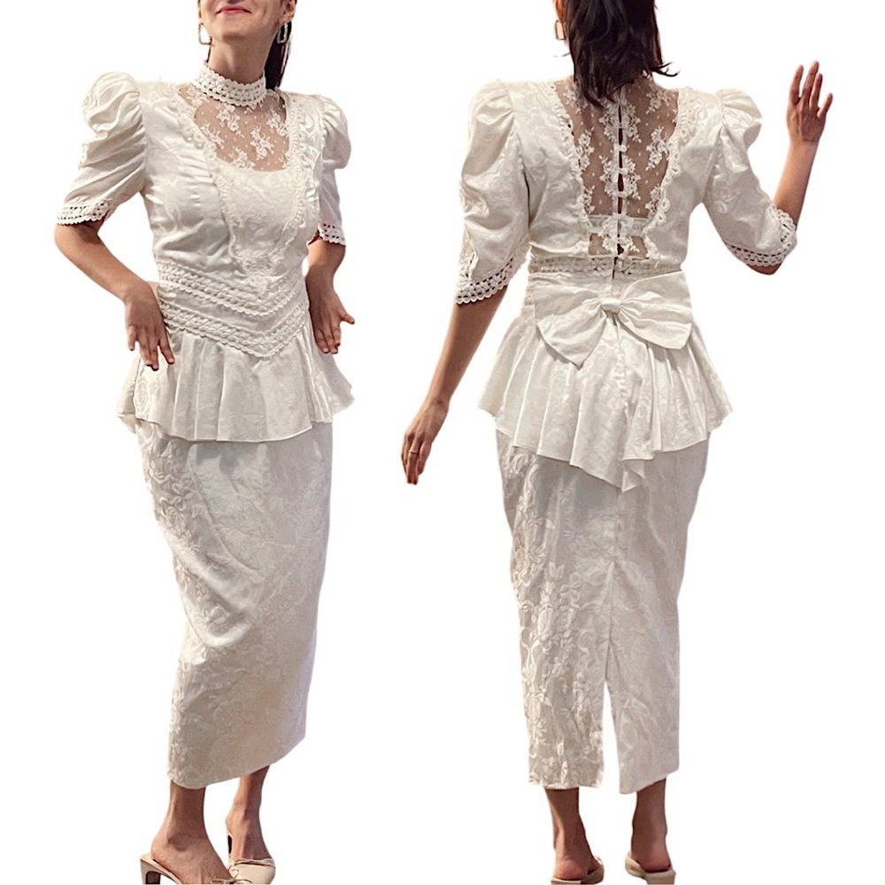 Vintage 1980s Scott McClintock Wedding Dress